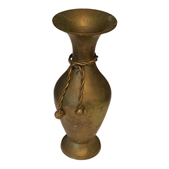 Accents Vintage Brass Rope Vase Made In India Poshmark